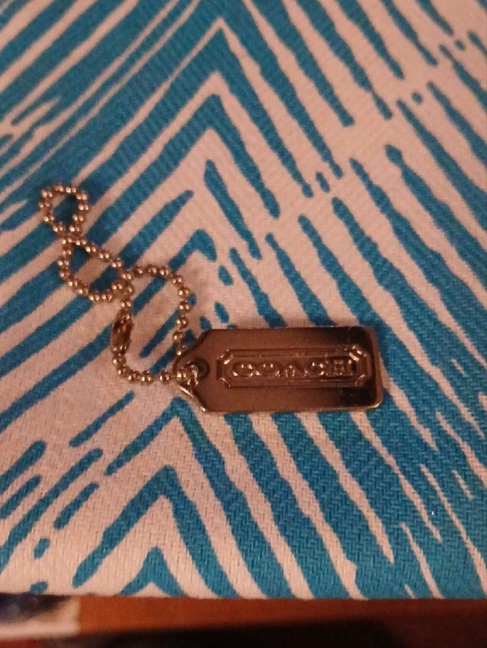 Coach Silver-tone Logo Tag